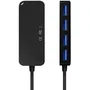 Aisens Hub USB 3.0 A106-0713 4 Puertos Negro 15cm